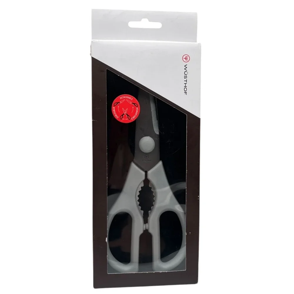 Wusthof Pull-Apart Kitchen Shears 8 Inch Stainless Steel Silver White